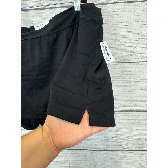 Old Navy Active Plus Size Black Studio Smooth Mid-Rise Mini Skort Size 3X - Picture 6 of 10